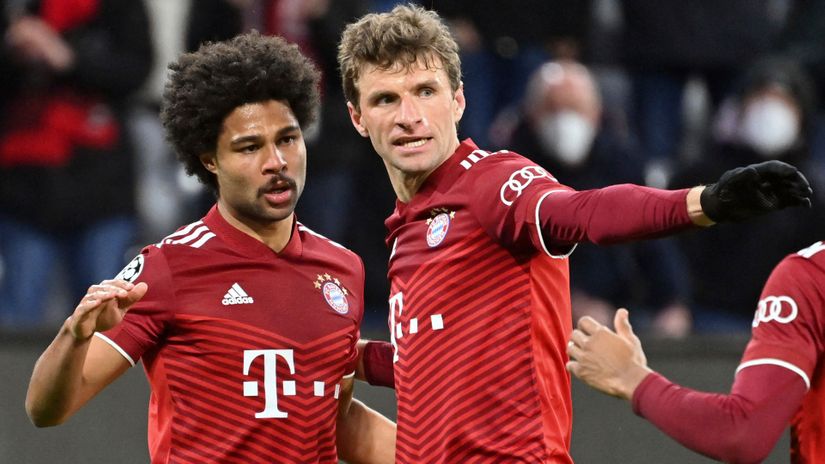 Serge Gnabry and Thomas Muller (©AFP)