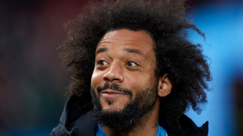 That's my boy! Marcelo is proud (©AFP)