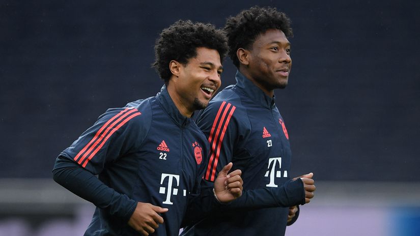 Gnabry & Alaba (©AFP)