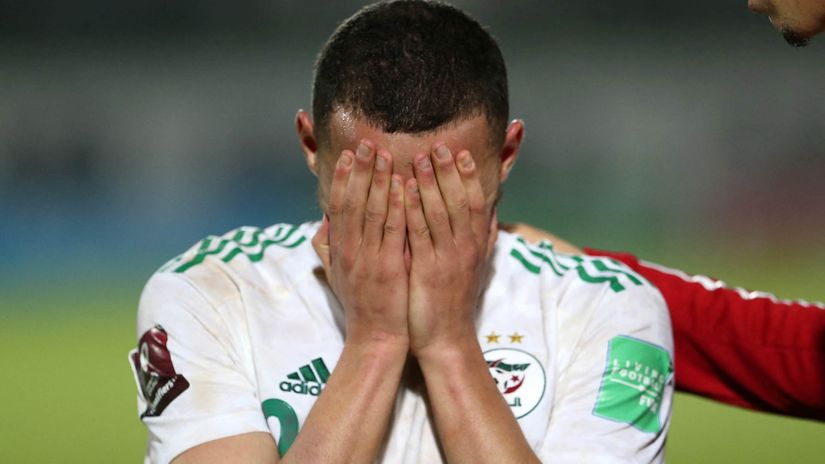 Ismail Bennacer after the shocking defeat at the hands of Cameroon (©AFP)