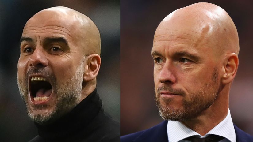 Pep Guardiola and Erik Ten Hag (©Getty Images)