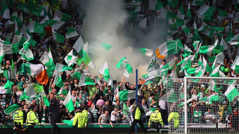 Celtic fans looking to make life difficult for their rivals (©Getty Images)