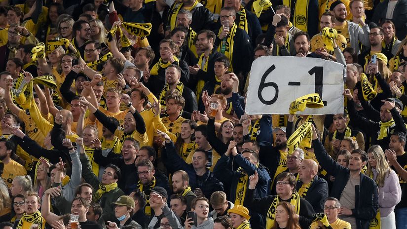 Bodo/Glimt fans were taunting the Romans when they met at Stadio Olimpico (©AFP)