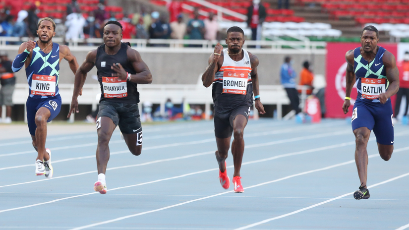 Tyree King, Ferdinand Omanyala, Trayvon Bromell and Justin Gatlin © Mozzart Sport