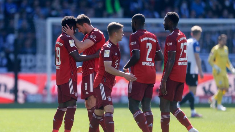 Bayern players celebrating (©Gallo Images)