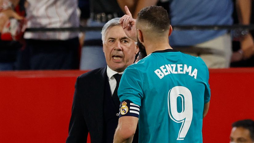 Ancelotti & Benzema (©Gallo Images)