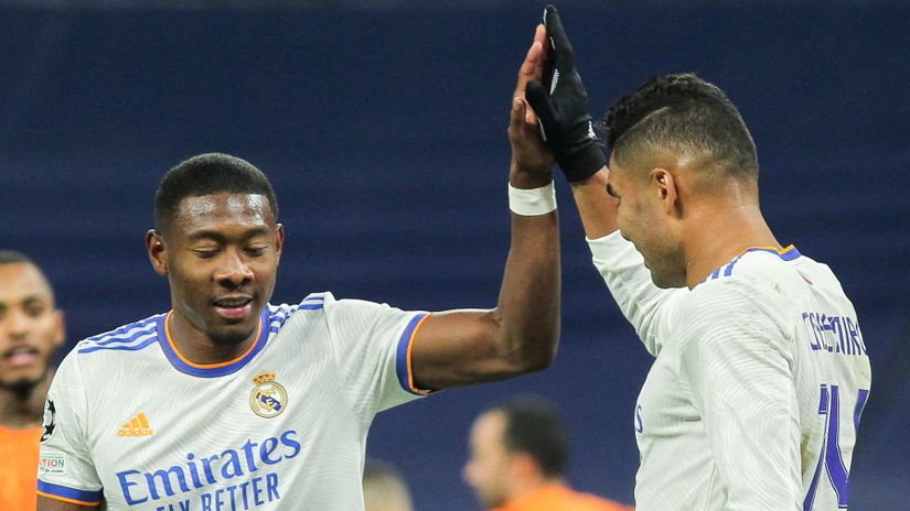David Alaba and Casemiro (©AFP)