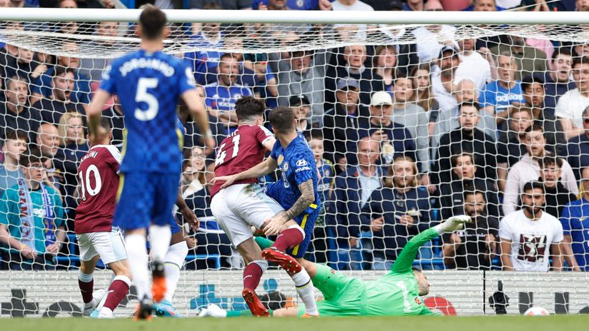 Pulisic scoring late in the game (©Gallo Images)