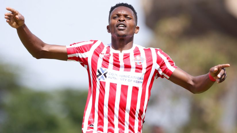 Edwin Lavatsa celebrates after scoring © Mozzart Sport