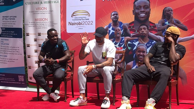 Ferdinand Omanyala, Marcell Jacobs and Fred Kerley © Mozzart Sport