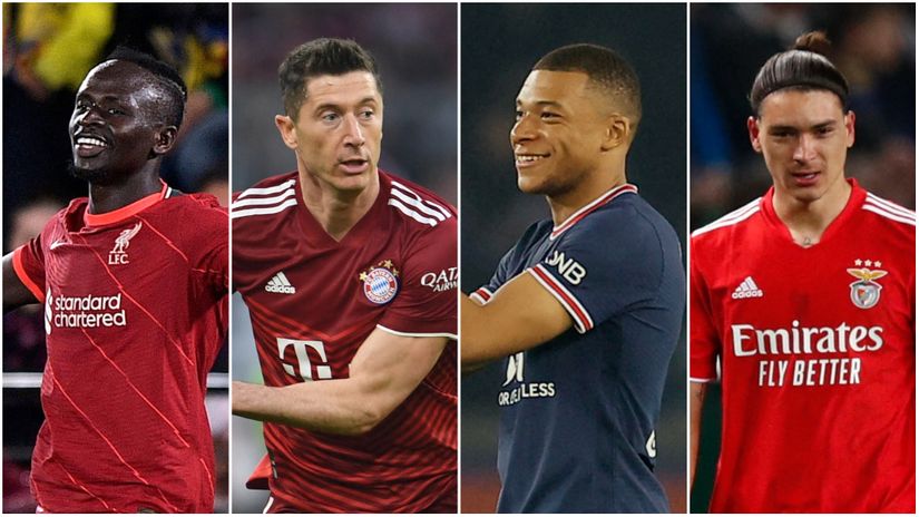 Mane, Lewa, Mbappe & Nunez (©Gallo Images)