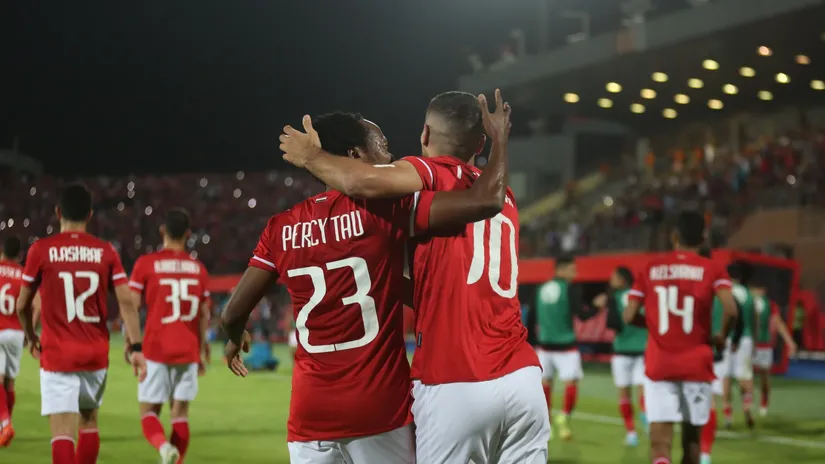 Al Ahly players celebrate © CAF