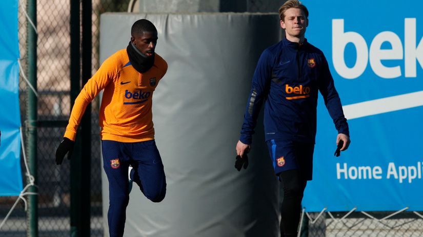 Laporta mum on Lewa, but admits Dembele and De Jong might leave Barca