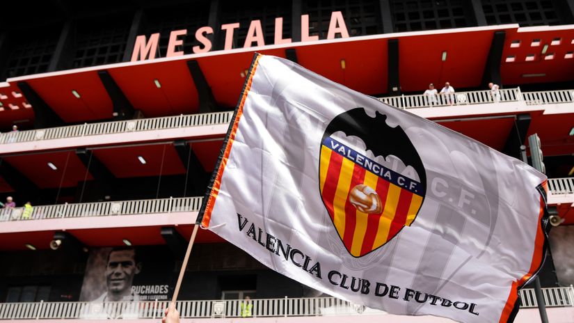 There was a match being played on the Mestalla pitch, but the real struggle was outside the stadium