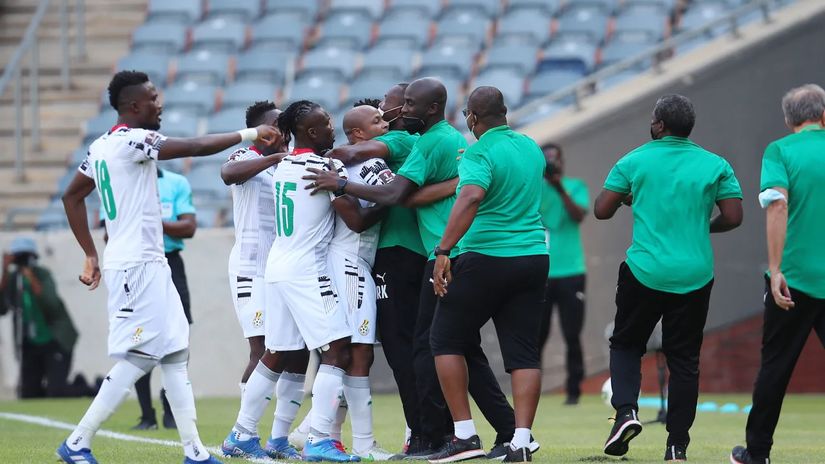 Ghana player celebrate © CAF 