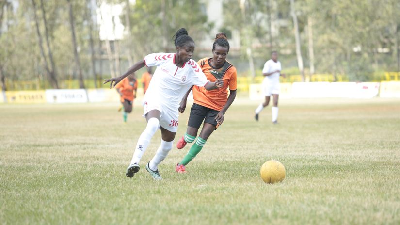 Ulinzi's Sheril Angachi in past action © Courtesy 