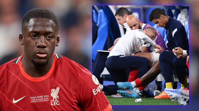 Ibrahima Konate comes in to replace Raphael Varane (©AFP)