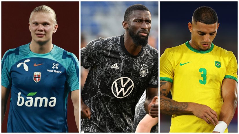 Haaland, Rudiger & Diego Carlos (©Gallo Images, Getty Images)