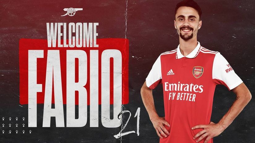 New addition to the Gunners - Fabio Vieira (©twitter/ArsenalFC)
