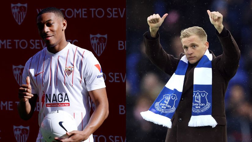 Martial & Van de Beek (©Gallo Images)