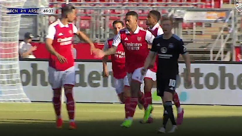 Instant impact! Gabriel Jesus scores twice on his Arsenal debut