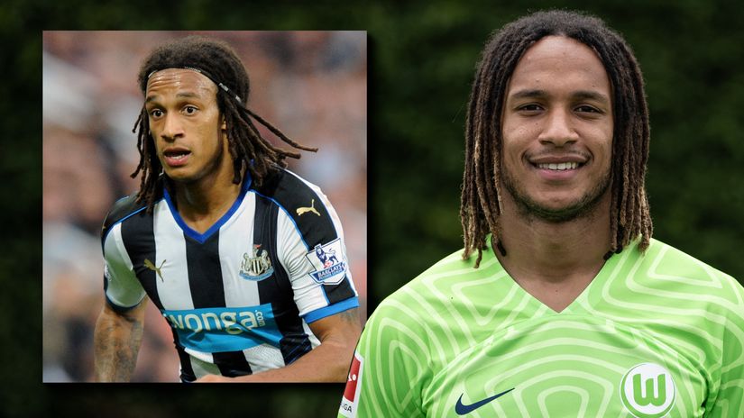 Kevin Mbabu in 2015 and now (©AFP)
