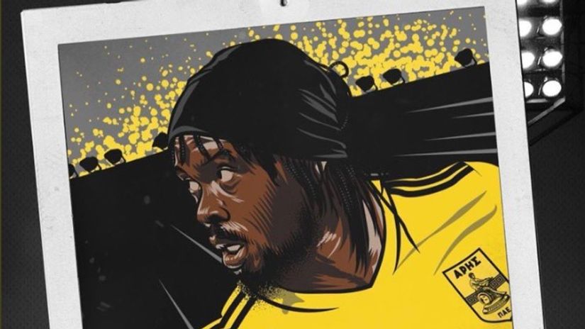 Gervinho (©twitter.com/ARIS__FC)