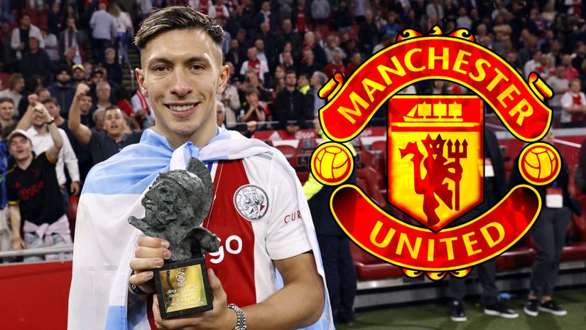 Lisandro Martinez was Ajax's player of the season last term (©AFP)