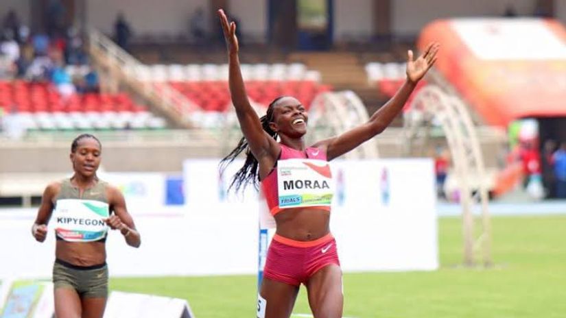 Mary Moraa in past action © Courtesy 