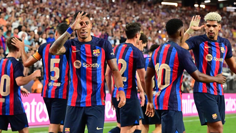 That's a signing! Raphinha tipped the scales in the (un)friendly El Clasico with a missile shot