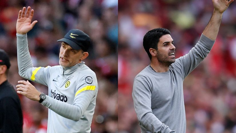 Tuchel and Arteta (©Gallo Images)