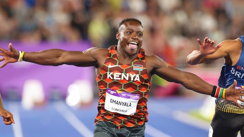President Kenyatta lauds Omanyala’s groundbreaking 100m Commonwealth Gold