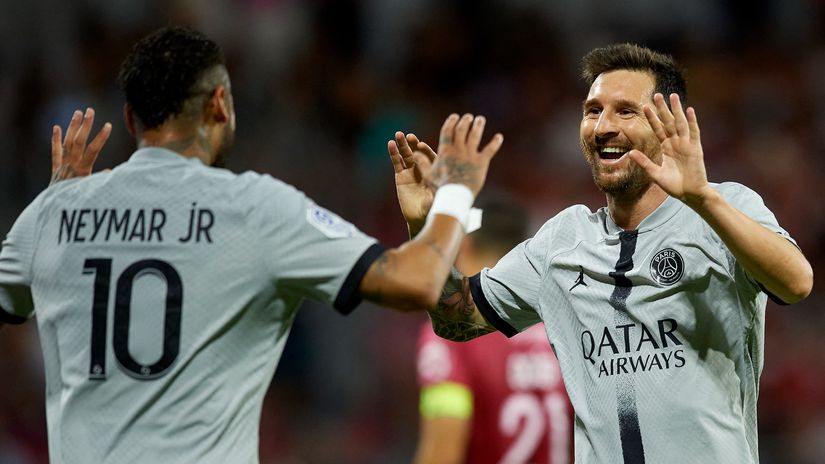 Neymar & Messi (©AFP)