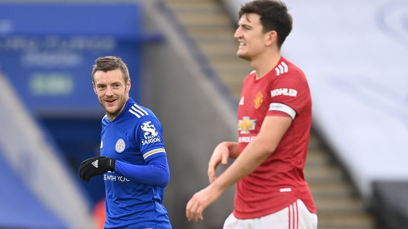 Vardy and Maguire could end up in the same side (©Michael Regan/Getty Images)