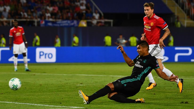 Real deal: Casemiro's move to Man Utd is no longer a possibility but a reality