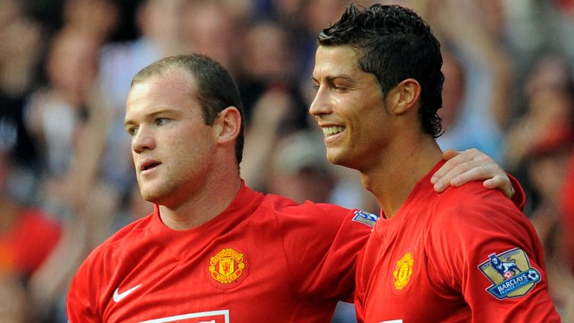 They used to be buddies: Wayne Rooney and Cristiano Ronaldo (©AFP)