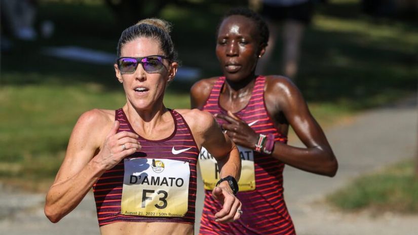 Ednah Kiplagat warms up for New York City Marathon with Falmouth silver