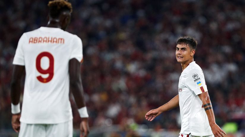 Abraham and Dybala (©AFP)