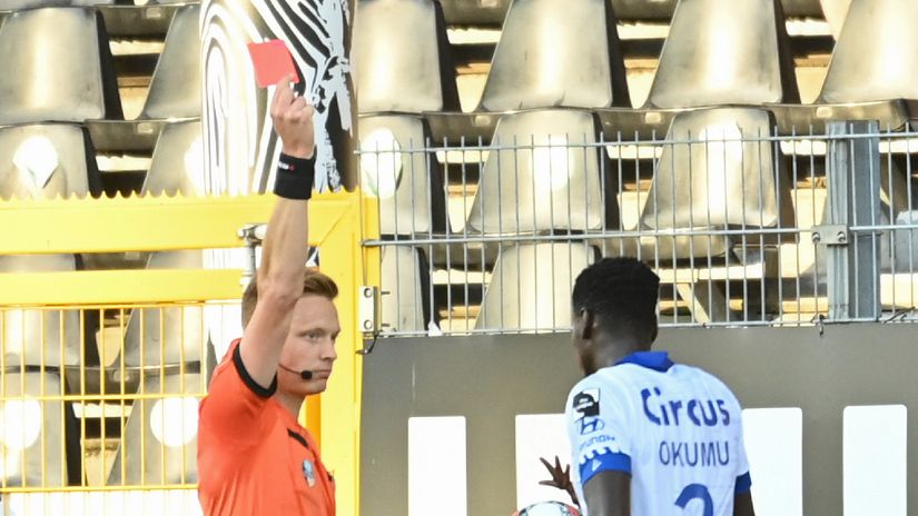 Gent dispute Okumu’s Ksh417k fine and four match ban after red card