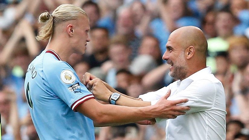 Haaland's goal reminds Pep of Ibrahimovic and Cruyff