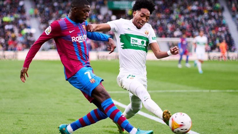 Dembele in action against Elche a couple of months ago (© Aitor Alcalde/Getty Images)