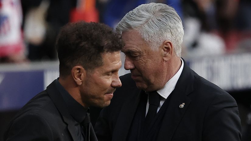 Simeone claims Ancelotti copied his defensive style in El Derbi