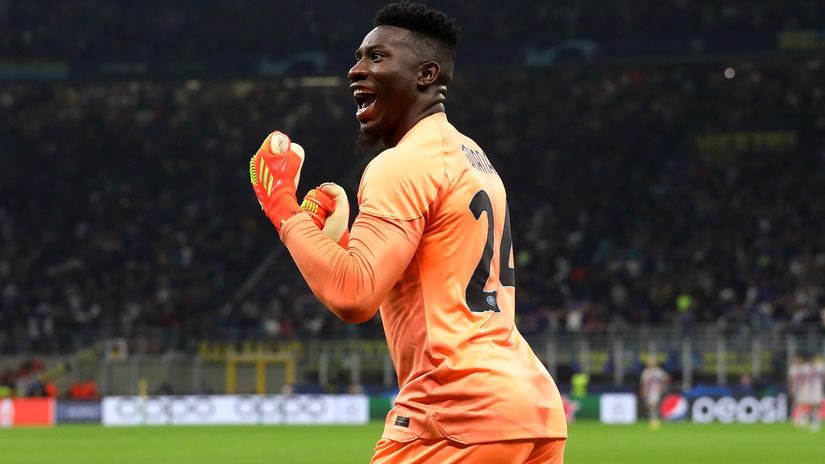 Onana celebrating this massive win (©Marco Luzzani/Getty Images)