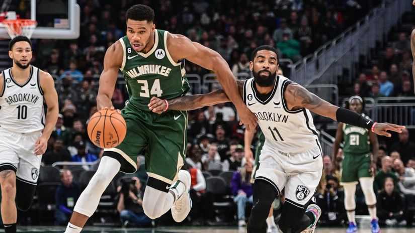 The Nets had no response for the Greek Freak (©Gallo Images)