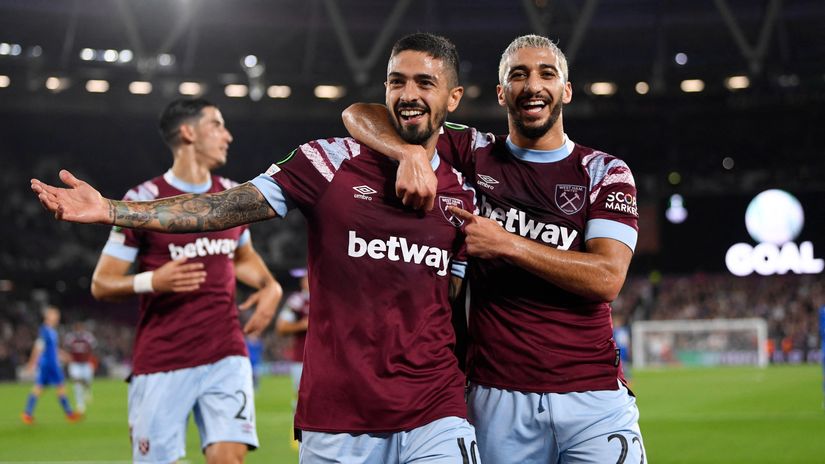 Lanzini & Benrahma (©Gallo Images)