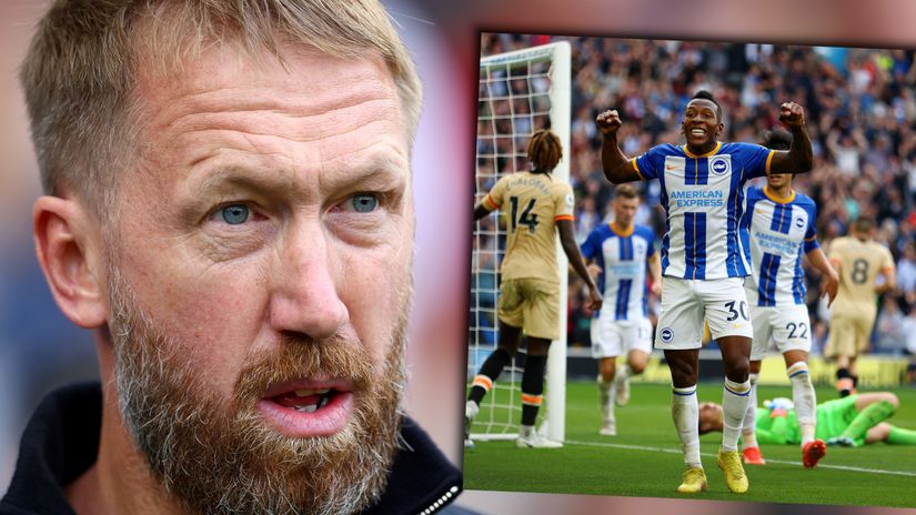 Potter used to love watching Brighton win... but not today! (©Getty Images)