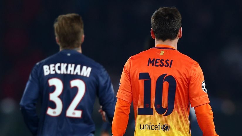 Star power: David Beckham and Lionel Messi back in 2013 (©Getty Images)