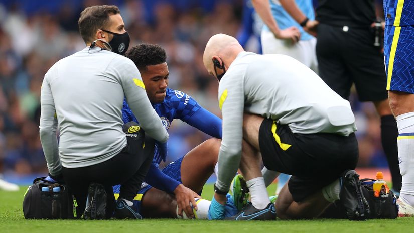 Injury prevented him from appearing at the World Cup... Reece James (©Catherine Ivill/Getty Images)