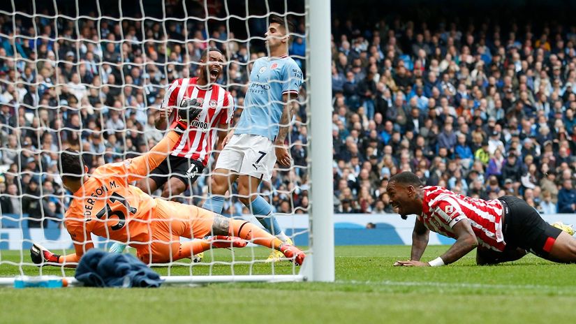Toney snubbed by Southgate but scores a brace to defeat City at Etihad