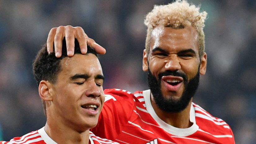Jamal Musiala and Eric Maxim Choupo-Moting (©AFP)